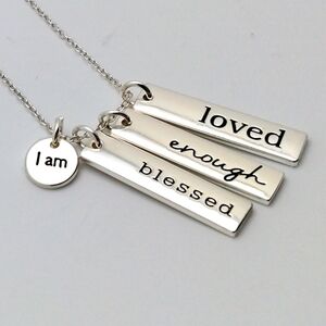 Interchangeable Self Love Necklace with Affirmation Charms